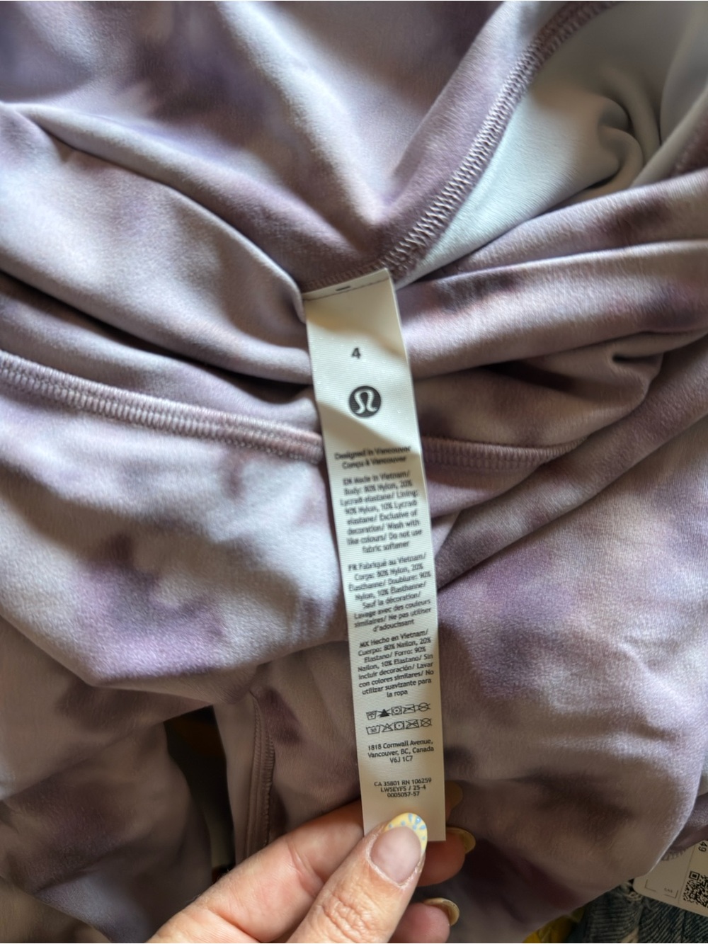 Lululemon daisy Tie-Dye Wireless Sports Bra and Legging Set - Picture 6 of 8